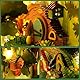 LetCart Holz Buchstütze, Booknook Bücherregal Einsatz Wald der Glühwürmchen DIY Book Nook Kit Miniatur Haus Kits hölzerne Buchstützen für Geschenk zum Geburtstag, Erwachsene