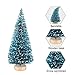 KUUQA 48Pcs Mini Sisal Trees Bottle Brush Trees Diorama Models Miniature Christmas Trees for Crafts, Christmas Party Home Decoration, Small Size Trees