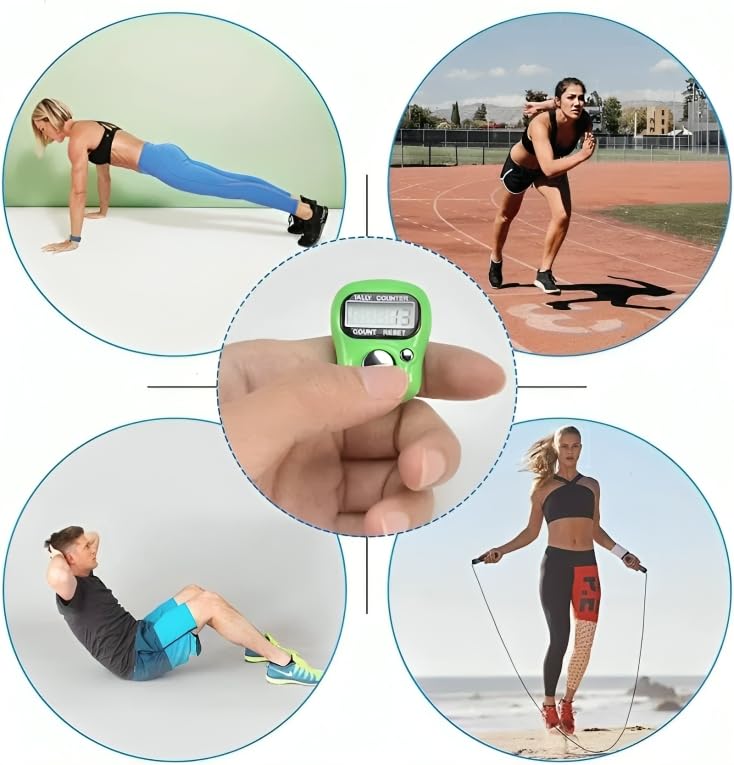 OMNEON Multiuse Finger Counter| Portable Handheld Digital Tally Counter with Adjustable Ring 5-Digit LCD Display| Ideal for Mantra Jap, Sports, Knitting, and Exercise(Color May Vary) (1) - Image 6 thumbnail