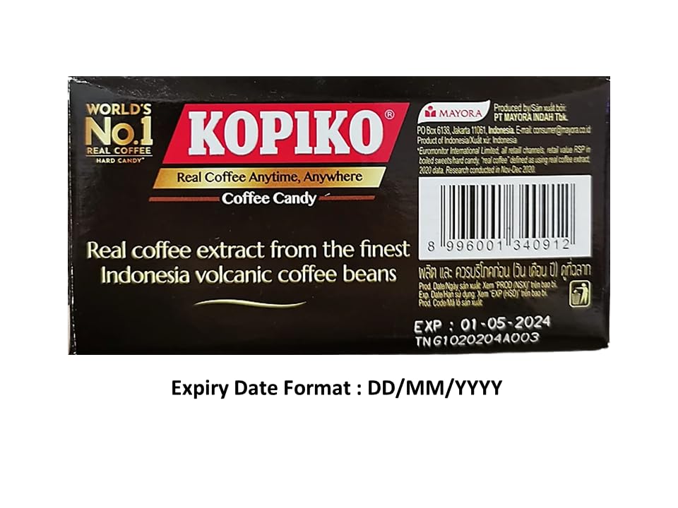 Miniatura 3 de Kopiko caramelo de café en paquete de palitos (12 palitos por paquete, 6 piezas por palo, total 10.16 oz) - Importado de Indonesia