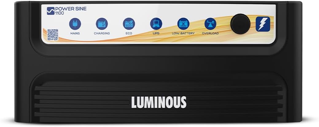 Luminous Power sine 1100 900VA 12V Pure Sine Wave Inverter for Home, Office & Shops | LED Display & Easy Installation | Supports 1 Inverter Battery | 36 Months Warranty