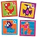 Baker Ross AX611 Puzzle Scorrevoli Con I Dinosauri- Pacco Da 6, Sacchetti Regalo Per Intrattenimento Per I Bambini, Piccoli Giocatoli Per I Bambini