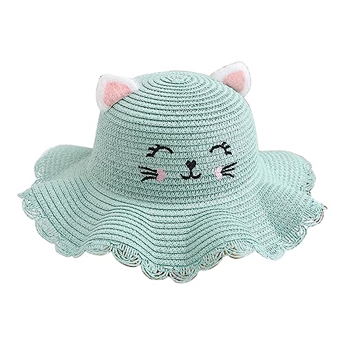 Little Girl Boy Straw Hat with Face Sun Hat Hat with Matching Bag Face Hat Holiday Present