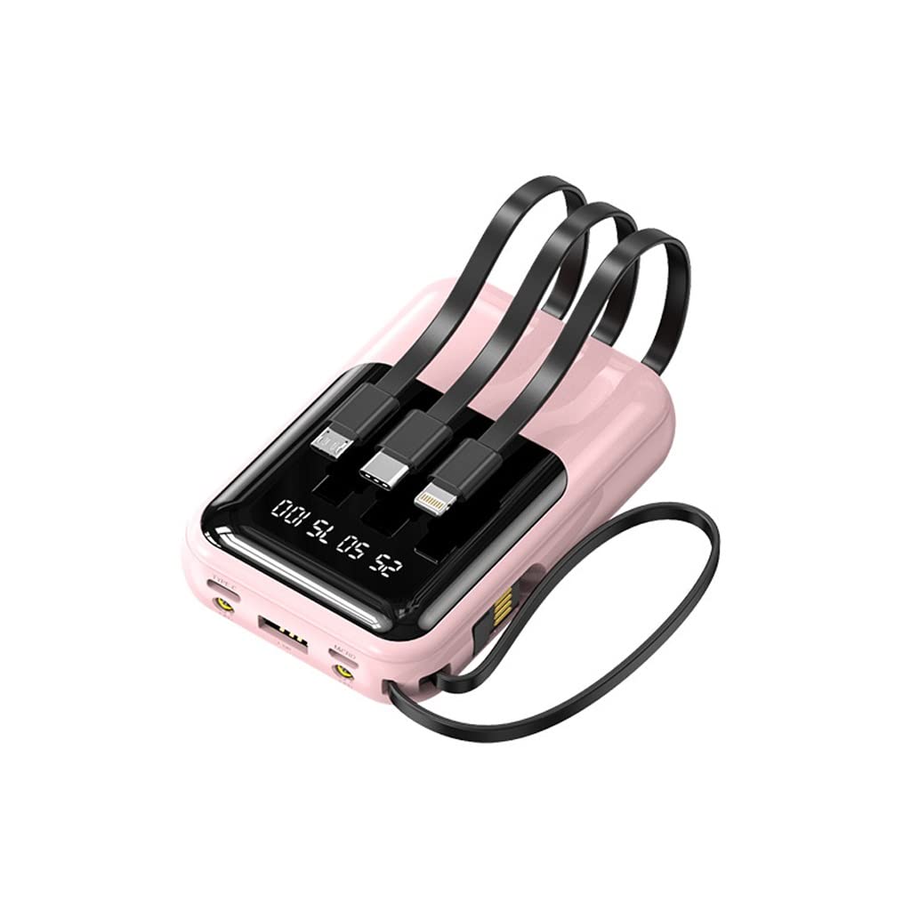 Power Bank 10000mAh XCC de diseño creativo rosa para llevar energía siempre en tu bolso