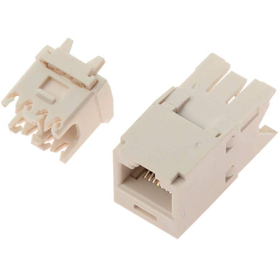 PANDUIT CJ6X88TGIW 50個入り Amazon.com: Panduit CJ6X88TGBU Category-6A 8-Wire TG-Style
