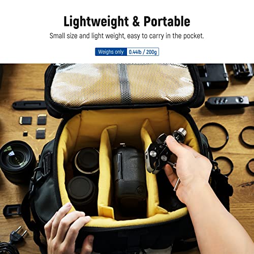 Neewer Crab Clamp Articulated Mini Ball Head, Super Clamp Mic Mount With 1/4" To 5/8" Thread, Compatible With Smallrig Camera Cage And Microphones, Bearing Up To 3.3Lb/1.5Kg (St48) #TOP5