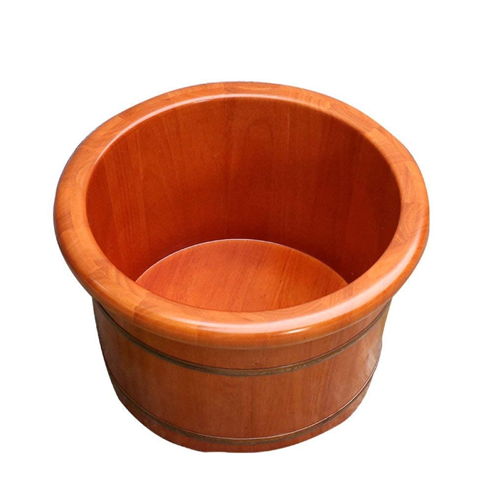Secchio per pediluvio in legno naturale, bacino per pedicure in legno Vaschetta per pediluvio in rovere per la casa Barilotto per pediluvio in legno resistente alla corrosione Liscio e delicato