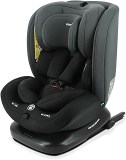 Nania Dune Kindersitz 0-36 kg, I-SIZE 40-150 cm, 360 grad drehbar, Kinderautositz mit Isofix station, Verstellbare Kopfstütze/Rückenlehne mit Liegeposition