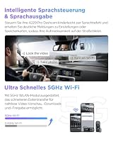 VIOFO A229 Pro 3 Lens 4K + 2K + 1080P, Dual STARVIS 2, HDR vorne hinten innen Dashcam Auto, Sprachsteurung & 5GHz Wi-Fi Autokamera, Ultrapräzises GPS, Super Nachtsicht 2.0, Sprachausgabe, 512 GB Max – Ansicht 6
