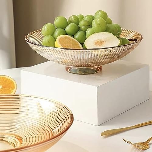 Fruteira Tigela de Vidro Furta Cor Para Centro de Mesa 25cm