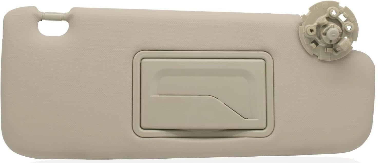 Tendine Parasole Auto Visiera parasole anteriore con clip per gancio specchietto cosmetico sinistra o destra per Chevy per Spark GT 2011-2019 Parasole Parabrezza(RH Beige)
