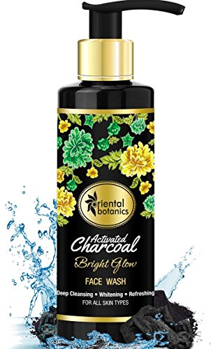 Oriental Botanics Activated Charcoal Bright Glow Face Wash - No Parabens, Sulphate, Silicones, 200ml