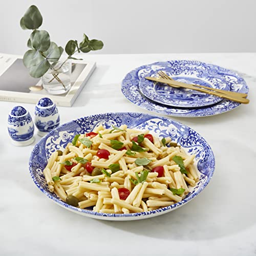 Spode Blue Italian Pasta Serving Bowl | 12 Inch Serving Bowl For Pasta And Salad | Made In England From Fine Porcelain | Blue/White | Microwave And Dishwasher Safe #TOP1