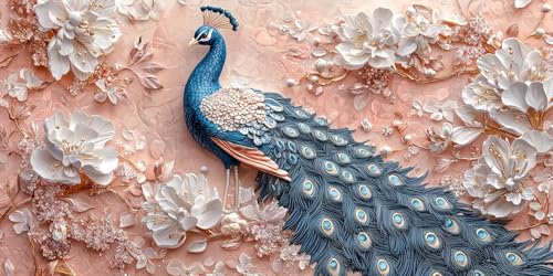 Broderie Diamant Complète avec Toile XXL 100x200cm et Strass Ronds 5D Haute Brillance