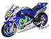 Maisto Yamaha Factory Racing YZR-M1 Moto GP 2015 Valentino Rossi Nr 46 1/10 Modell Motorrad mit individiuellem Wunschkennzeichen