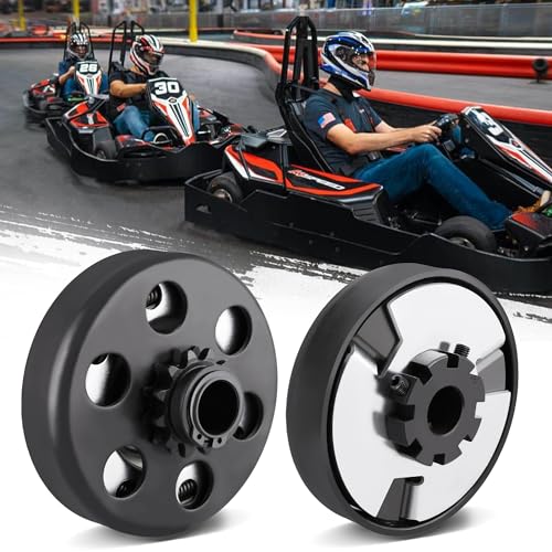 Image of LotFancy Go Kart Clutch 3 /4 Bore 12T for #35 Chain, Predator 212 Engine Centrifugal Clutch, with Screws Allen Wrench Clutch Bolts and Nuts Kit