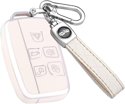Miniatura 9 de ontto Funda para llave de coche Land Rover para Range Rover LR2 LR4 Evoque Protección completa, color negro
