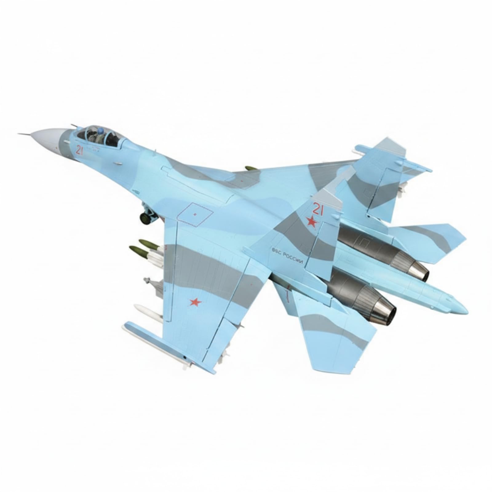 Aereo Militare Modello da Caccia Aeromodello Modellino Diecast in Lega con Appuntito Ugelli Posteriori E Armamenti Esterni Realismo per Appassionati