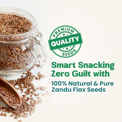Image of Zandu Chia Seeds and Flax Seeds- 200GM (Pack of 2) I Premium & Raw Seeds I High in Omega-3 Fatty Acids | Packed with Dietary Fiber | Powered with Protein Resealable Pack