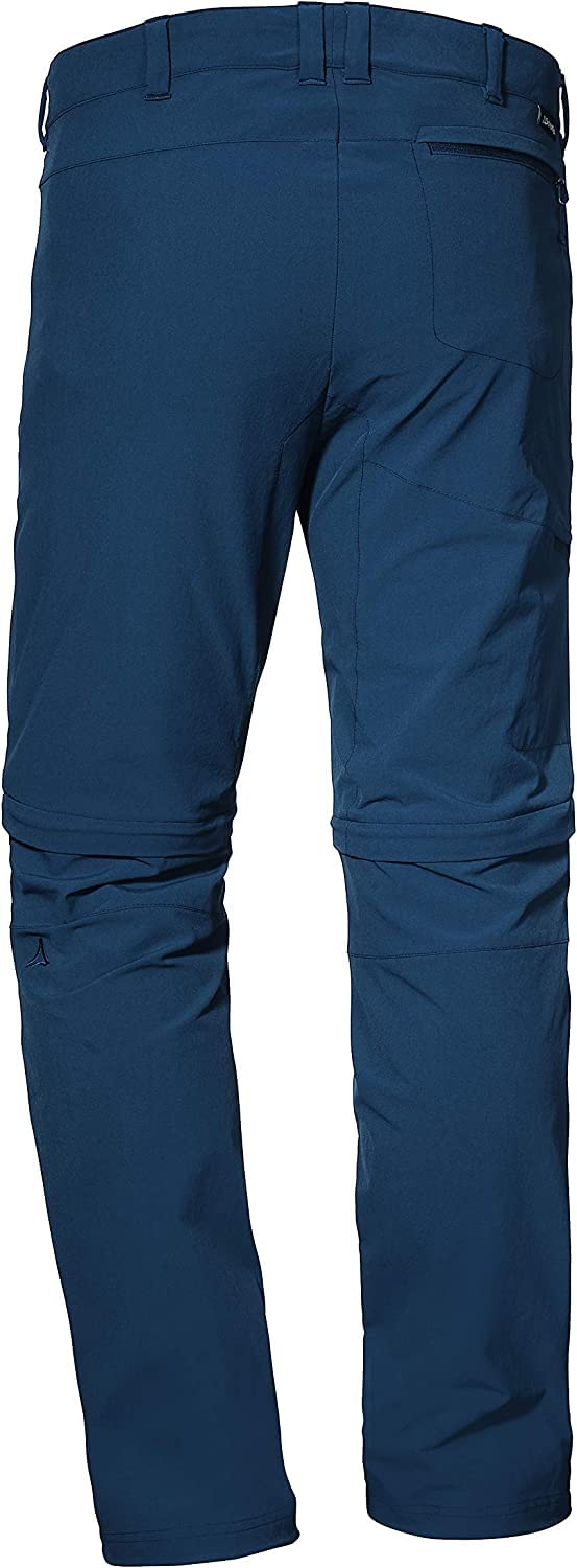 Schöffel Pants Koper1 Zip Off - Elastyczne spodnie męskie z funkcją Zip-Off, szybkoschnące i chłodzące spodnie trekkingowe z 4-kierunkowego stretchu Mężczyźni