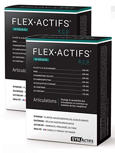 SYNActifs - FLEXActifs Articulations SYNActifs - Complément alimentaire - Contribue au Maintien du bien être Articulaire - Lot de 2 x 60 Gélules Cover