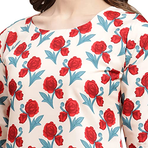 Image of Pinkmint Women's Crepe Digital Print Straight Kurta