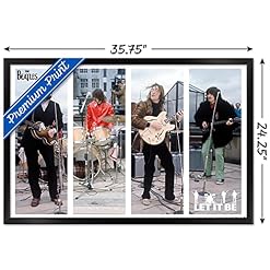 Trends International Poster mural Beatles-Let It Be Bars, 56,8 x 86,4 cm, version encadrée noire - Les Beatles, Paul McCartney, John Lennon, RIngo Starr, George Harrison Trends International Poster mural Beatles-Let It Be Bars, 56,8 x 86,4 cm, version encadrée noire – Image 3