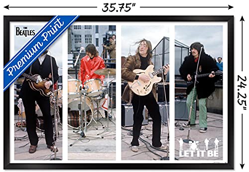 Trends International Poster mural Beatles-Let It Be Bars, 56,8 x 86,4 cm, version encadrée noire - Les Beatles, Paul McCartney, John Lennon, RIngo Starr, George Harrison Trends International Poster mural Beatles-Let It Be Bars, 56,8 x 86,4 cm, version encadrée noire – Image 4