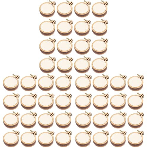 Mini cerceaux à broder pour encadrer facilement vos micro-broderies et tissus, lot de 60