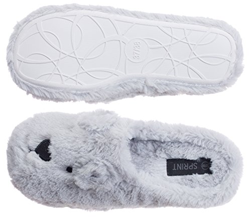 Brandsseller Pantofole da donna in peluche - suola...