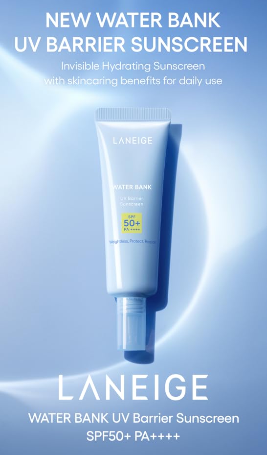 Image of LANEIGE UV Barrier Sunscreen SPF 50+ | Moisture Based Barrier Strengthening | Light & Non-Greasy | No White Cast | Soothing Hydration | Suitable for All Skin | For Men & Women