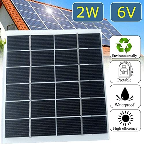 New Solar Panel Volt Battery 2W 6V Mini For Powered Display Light Solar Solar Sola Solar Models Decor Toy #TOP5