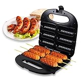 Máquina De Salsicha Crepeira Antiaderente hot dog coreano e Crocante Doces e Salgado Suíços - 110v