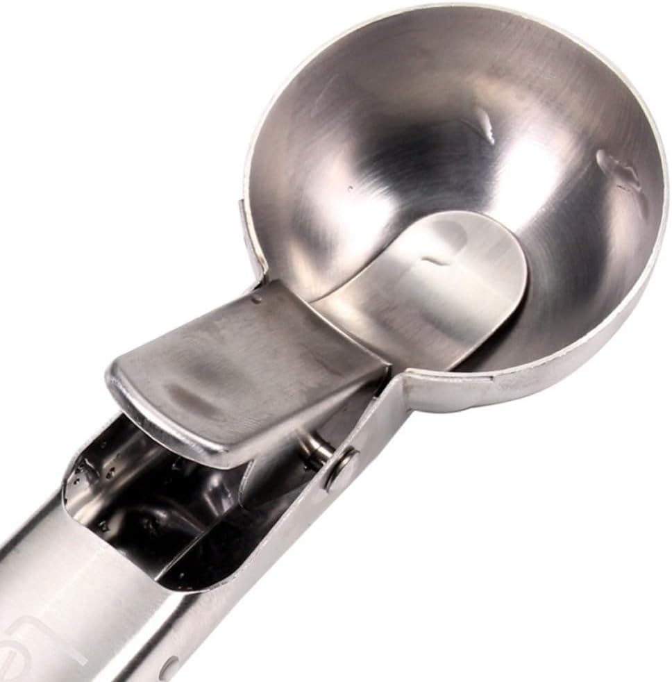Stainless Steel Melon Baller with Rotating Lever for Fruit Scooping