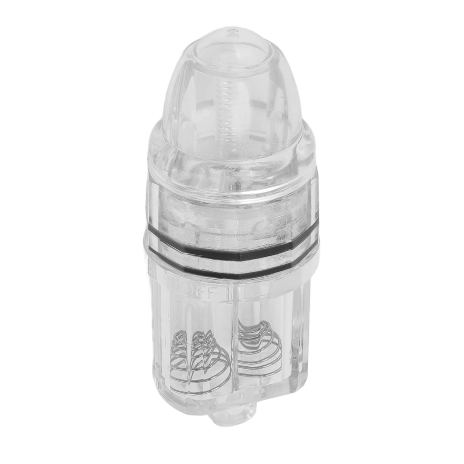 Deep Drop LED Fishing Light - Transparent Plastic, AA Tery Powered for Trolling in Sea and water. (White)