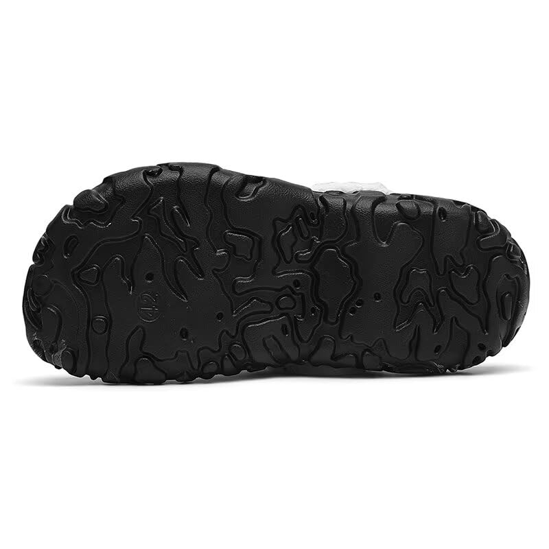 Image of Men's Printed Fuzzy Lined Clogs Winter Slip On Shoes