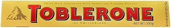 TOBLERONE SWISS MILK CHOCOLATE WITH HONEY AND ALMOND NOUGAT 6 X 100 G BARS by Toblerone