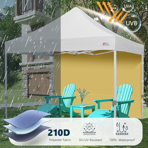 Image of MASTERCANOPY 8x8 Pop Up Canopy Sidewall Only 1-Pack Beige