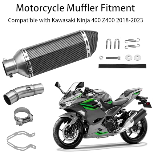YZCHAIN Slip-On Exhaust for Ninja 400