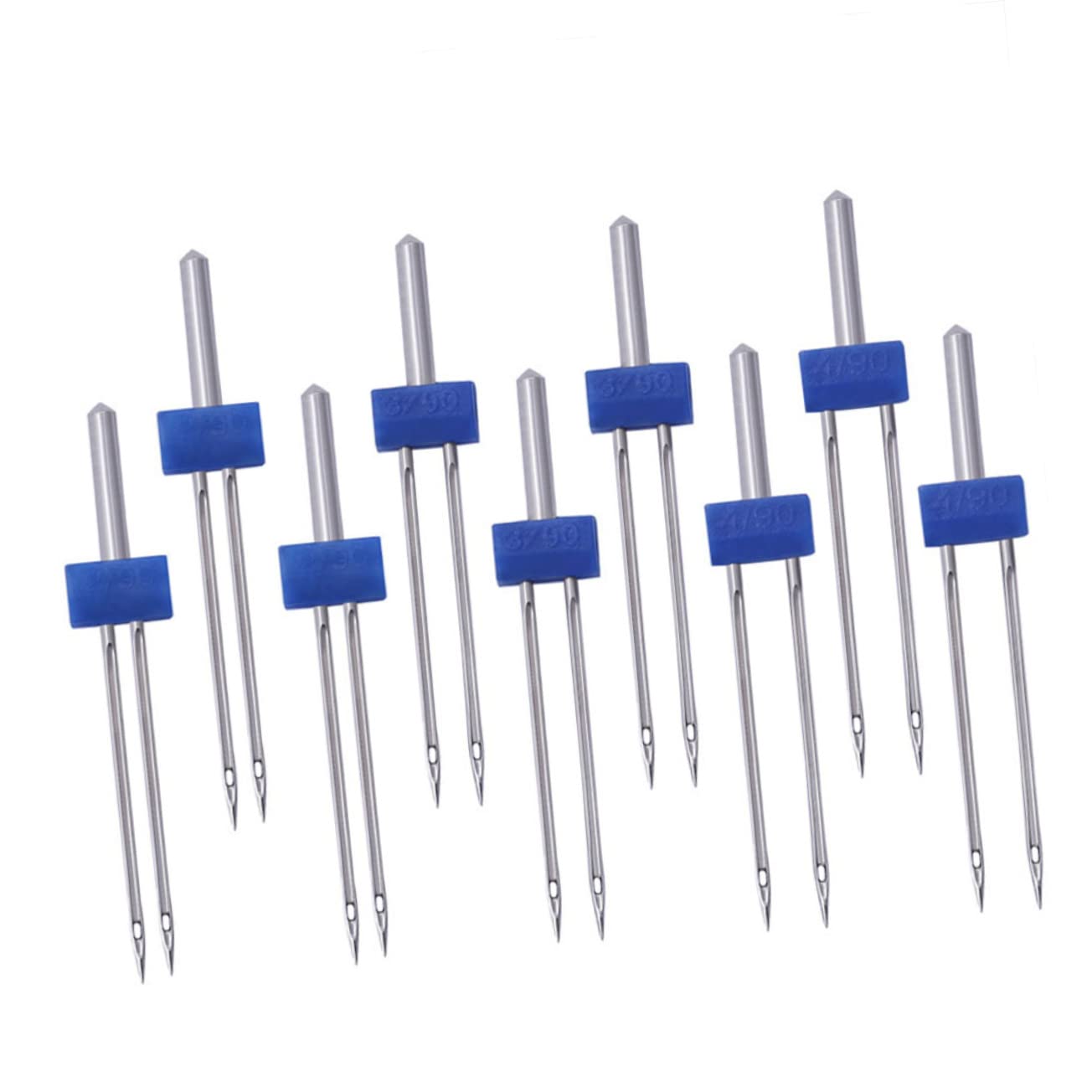 VILLFUL 100 Stück Zwillingsnadeln für Nähmaschine Metall 3mm Kompatibel mit Meisten Nähmaschinen für Vielseitige Näharbeiten