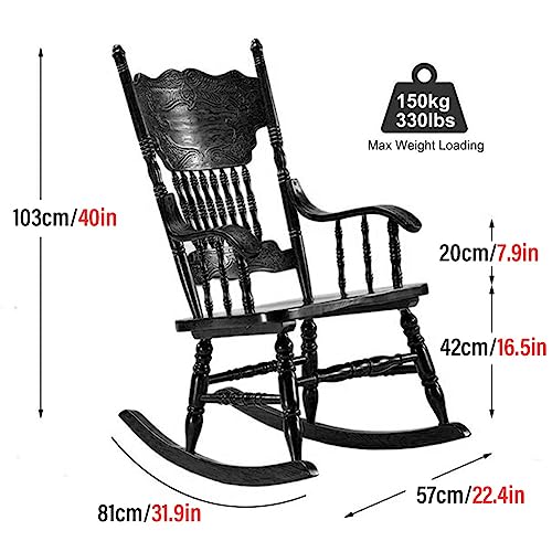 Chaise à bascule d'extérieur au design élégant avec assise large exclusive capacité 150kg - 3