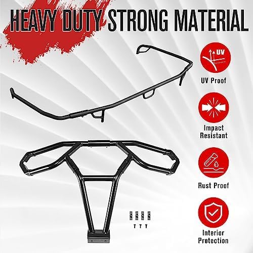 A & UTV PRO Rear Bumper & Rear Rack Extender Kit for Polaris Sportsman 570 Touring EPS 2021-2024, Combined Guard Protector for Sportsman 450 H.O. 2022-2024 Accessories, Replace OEM # 2884847, 2884841