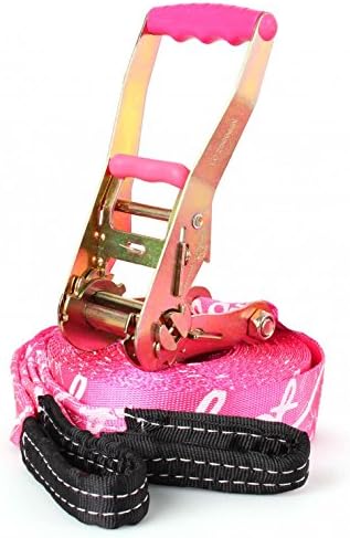 Barefoot Slackline 50ft (15m) Kit! Complete Set Including Slackline, Ratchet, Training Line, Bark Protectors & Instructions! 3 Colors Available