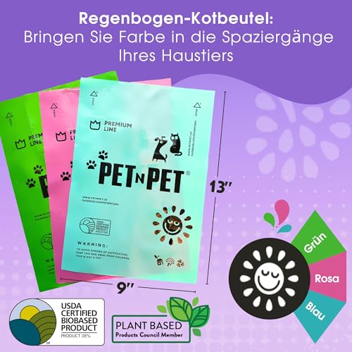 Hundekotbeutel Mit Duft, 720 Zählungen, Hundekotbeutel Für Alle Rassen - USDA Zertifiziert 41% Biobasiert Kotbeutel Für Hunde, Auslaufsicher Kackbeutel Für Hunde, Stark Hunde Kotbeutel Rollen
