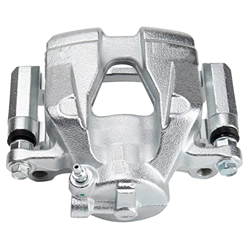 Image of TRQ Front Left Brake Caliper w /Bracket Drivers Side | For 2016-2018 Fiat 500X 2015-2018 Jeep Renegade