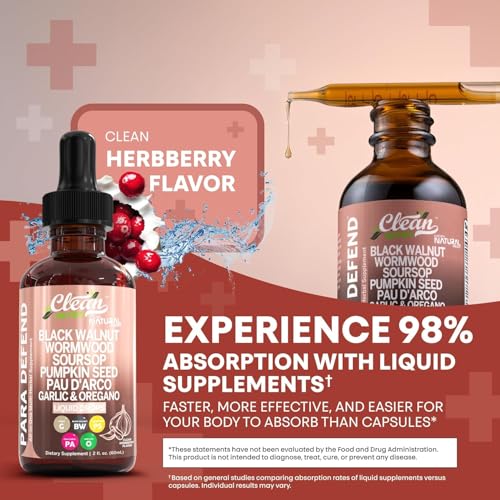 para Defend Wormwood Black Walnut Cleanse for Humans Drops Liquid Soursop Garlic Pumpkin Seed PAU D'Arco Oil of Oregano Turmeric Berberine Neem Extract Hull Bark Tincture by Clean Nutra para Defend Wormwood Black Walnut Cleanse for Humans Drops Liquid Soursop Garlic Pumpkin Seed PAU D'Arco Oil of Oregano Turmeric Berberine Neem Extract Hull Bark Tincture by Clean Nutra - Image 7