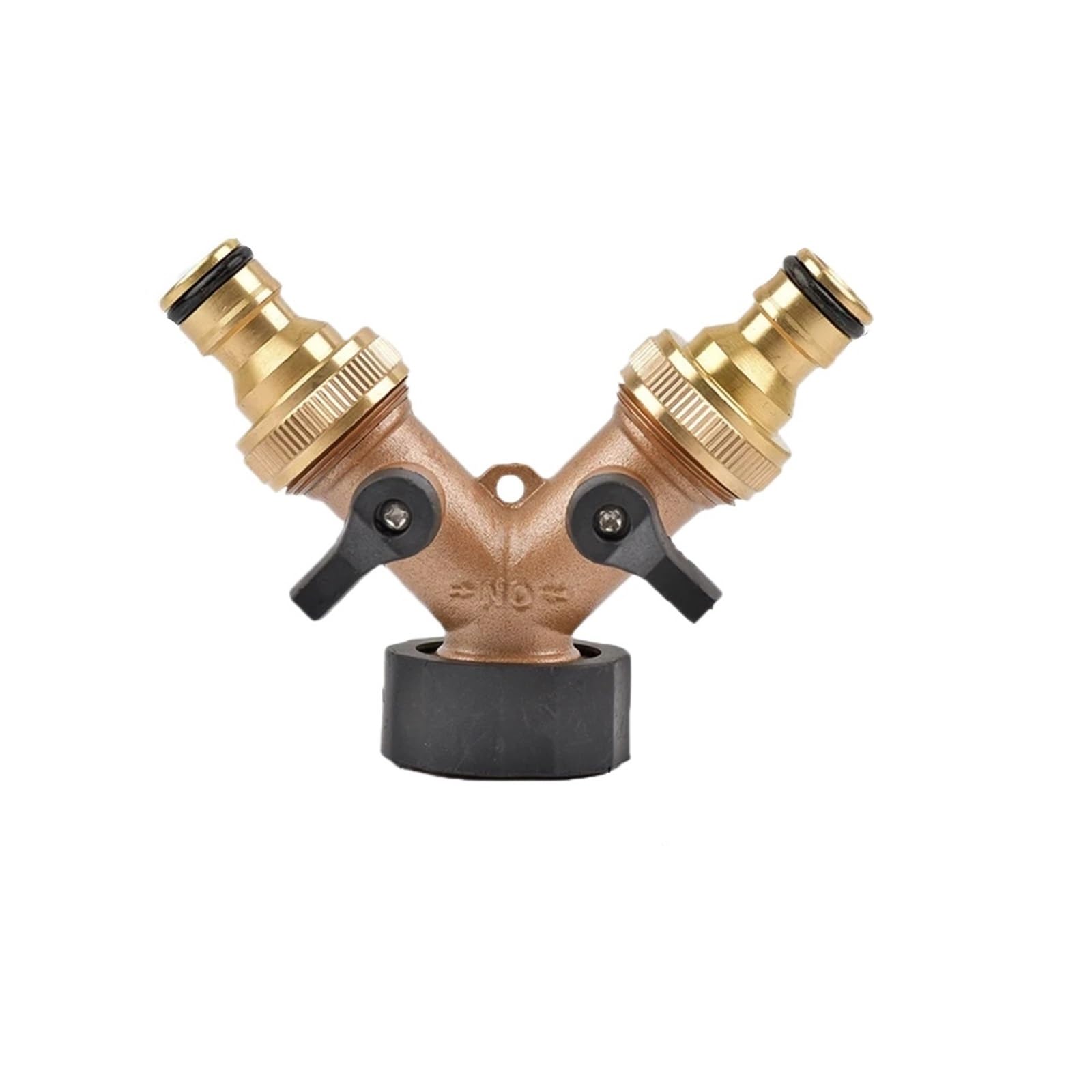 Cbkrgfpdou Gold G Brass 2-Way Y Hose Splitter