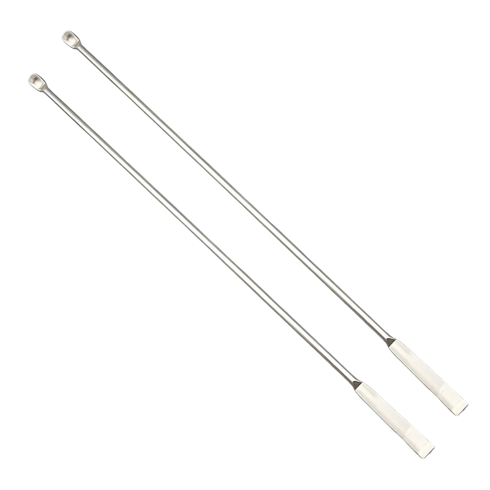 Lot de 2 spatules de laboratoire en acier inoxydable - Micro cuillère à échantillons - Spatule à double tête - Spatule de laboratoire en acier inoxydable - Spatule de laboratoire - Cuillère