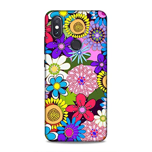 Image of Printed Mobile Back Hard Case Cover for Redmi Note 5 Pro | Multi Flower, Colourful Flower, A-2182