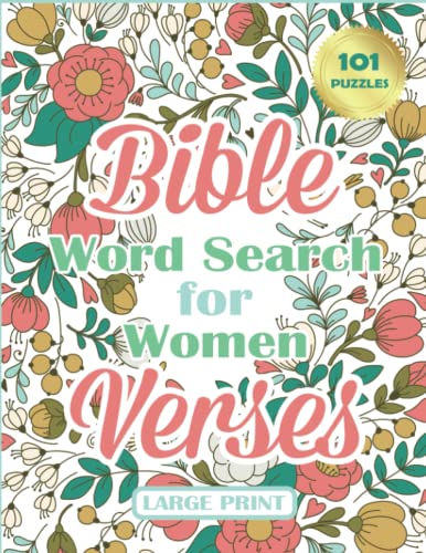Bible Verses Word Search For Women: 101 Large Print Puzzles